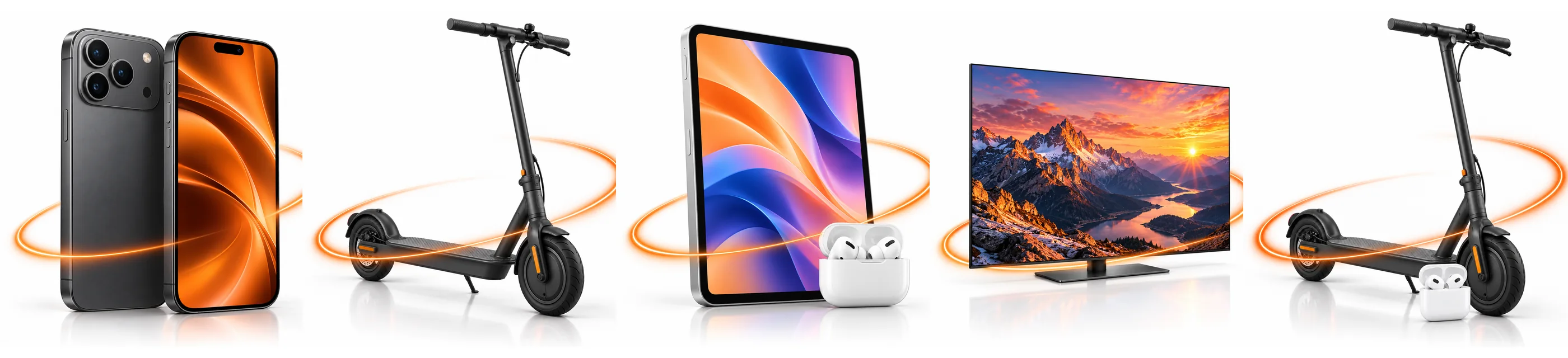 Wunsch-Prämien: iPhone 17, Xiaomi E-Scooter, iPad mit AirPods, Samsung 65-Zoll-TV, E-Scooter mit AirPods
